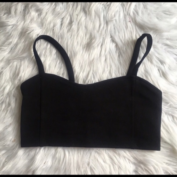 BRANDY MELVILLE BLACK BRALETTE - Picture 4 of 4